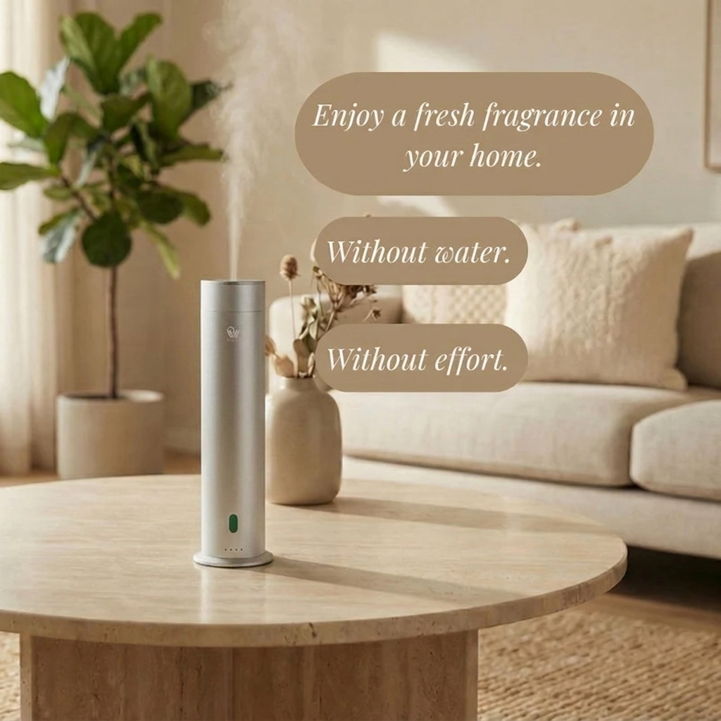 Pure One Waterless Aroma Diffuser – Matte Silver
