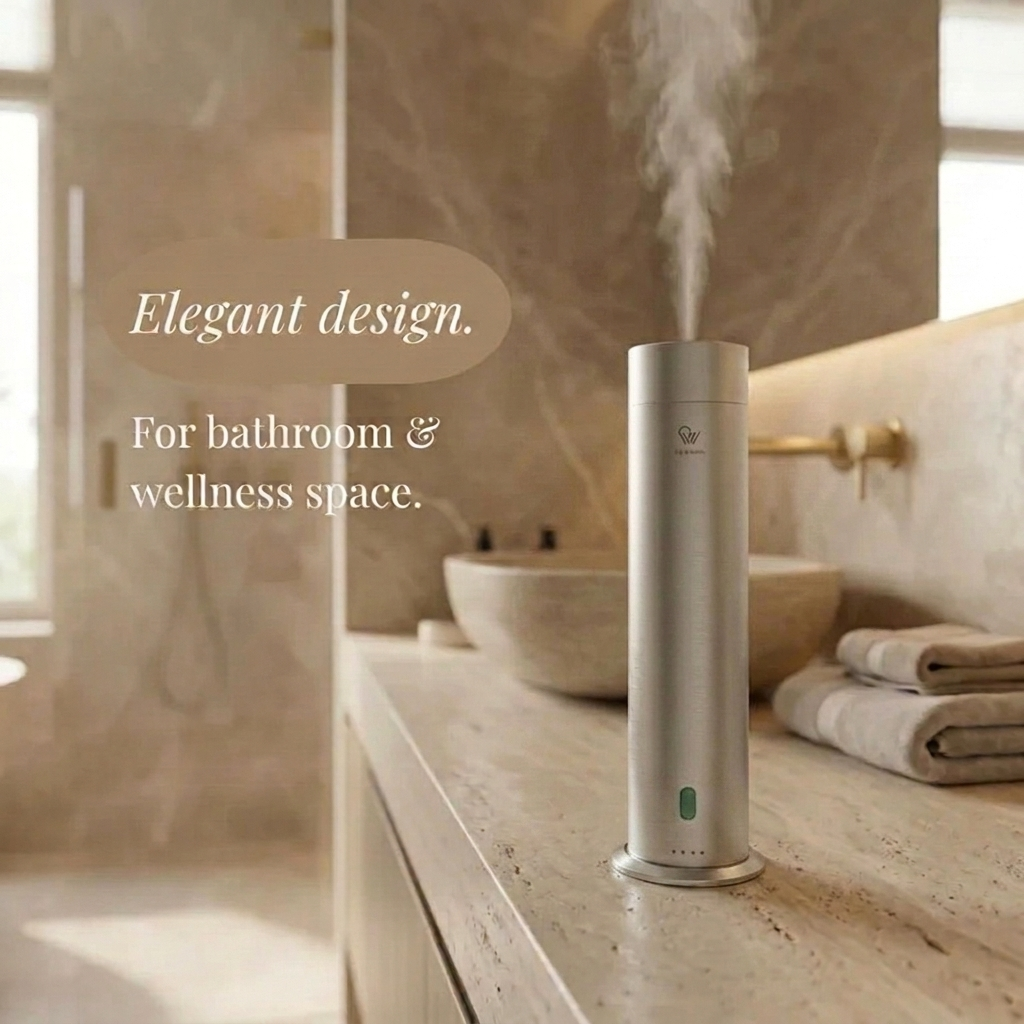 Pure One Waterless Aroma Diffuser – Matte Silver
