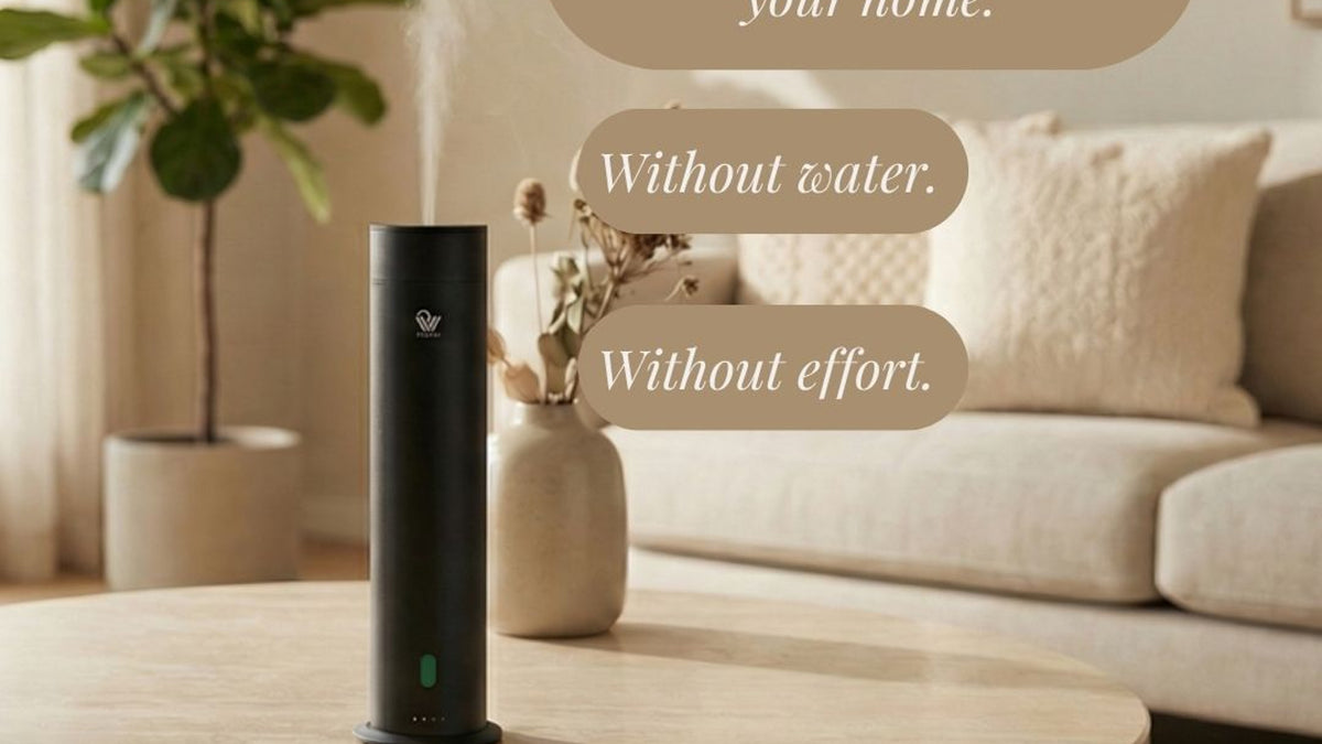 Pure One diffuser in a bright open living space