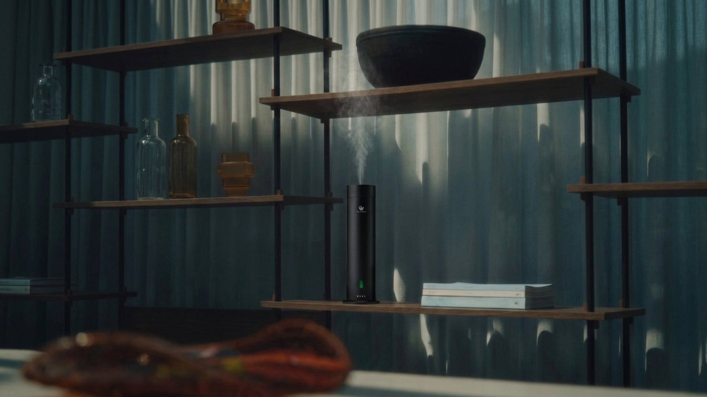 Pure One diffuser in a refined hotel-inspired interior
