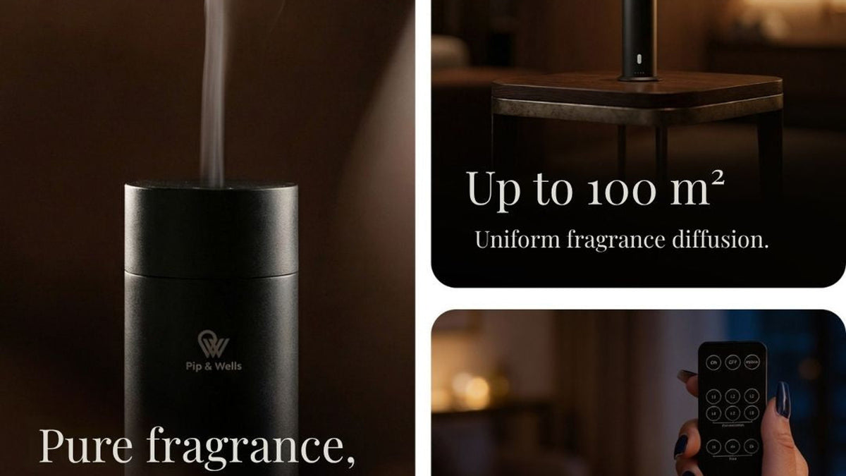 Pure One diffuser operating with its remote control